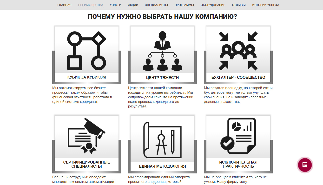 лэндинг пэйдж компании profi soft