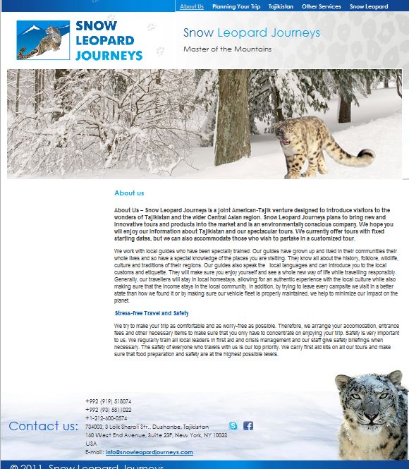 snow leopard journeys