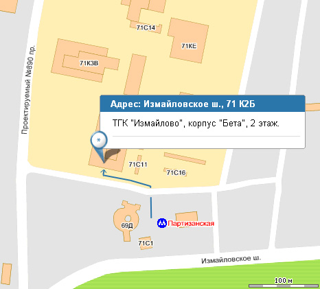 Карта москвы измайловское шоссе 71